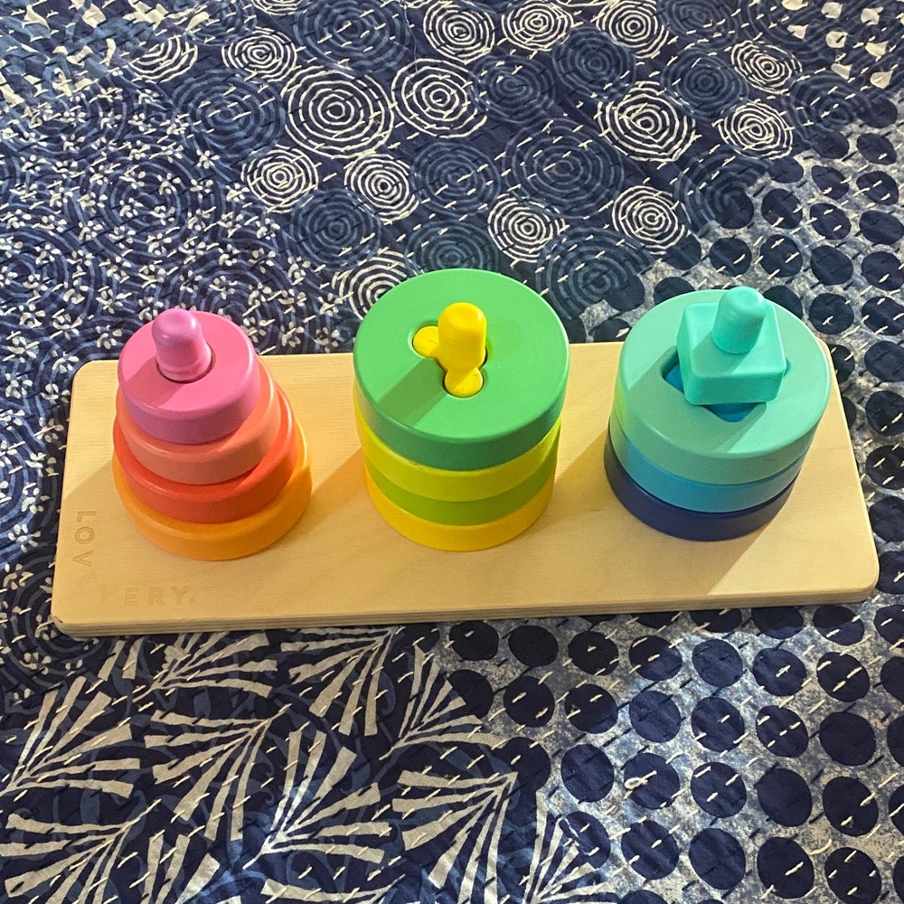 Lovevery Stacking Toy Set (2 pieces missing)